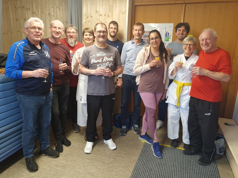 Gruppenfoto Feier danach