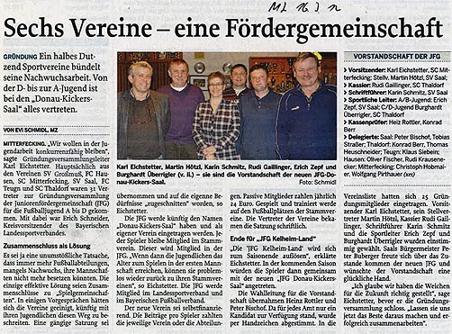 Vorstand der JFG Donau-Kickers Saal e.V. Vorstand der JFG Donau-Kickers Saal e.V.