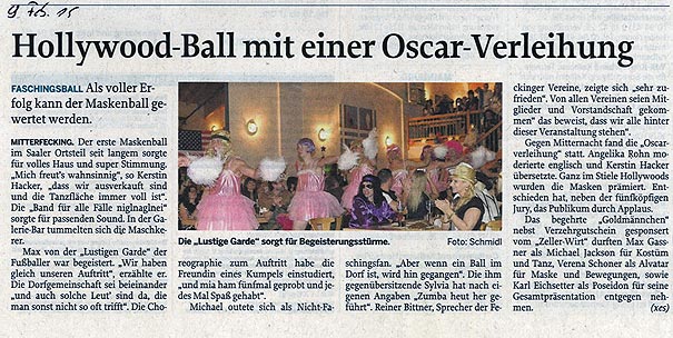 Faschingsball der Vereine Faschingsball der Vereine