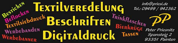 Sponsoren Bandenwerbung SC Mitterfecking - Peter Priesnitz